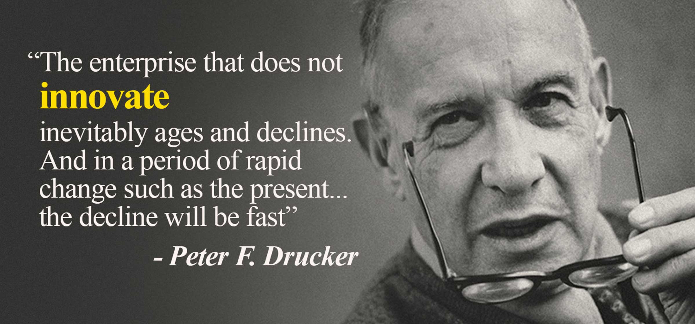 Peter F. Drucker Innovation Quote
