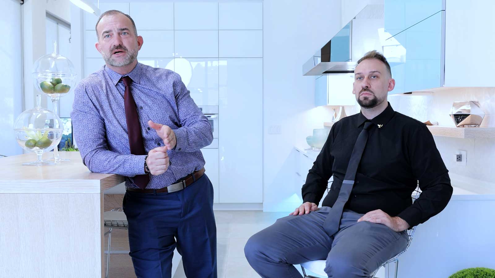 Nate Gaubeart (Right), owner of Cabinet Genies, and his brother (Left)